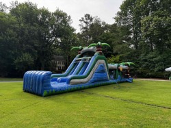 9932f6cc899e4ec8bcd4400e46f28740 1718380105 1724693694 2 47' Blue Crush Obstacle Course with Dual Lane Slide