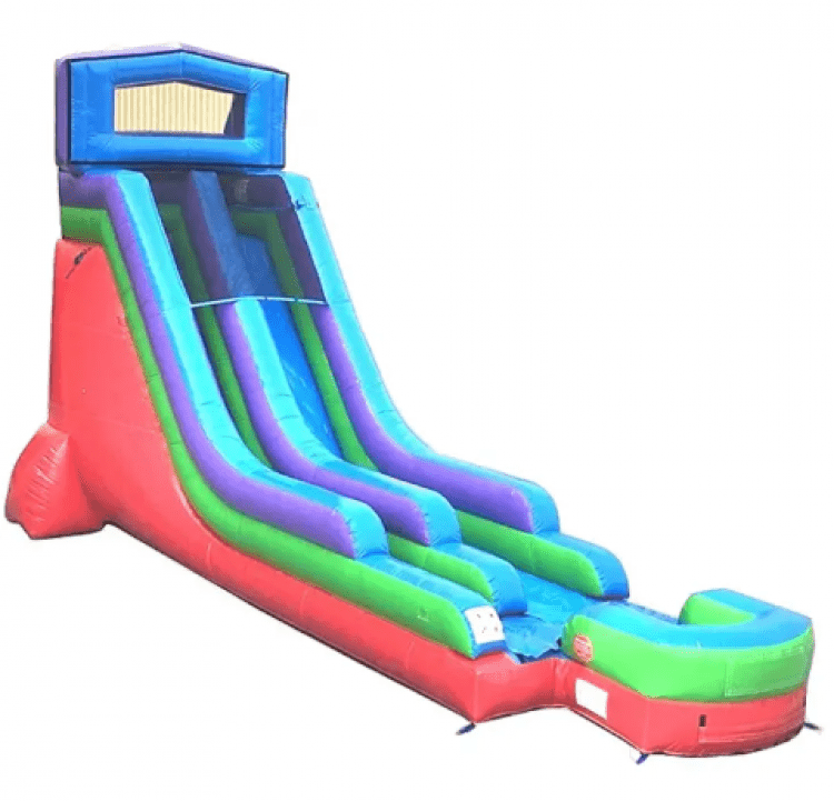 18' Retro Rainbow Water Slide