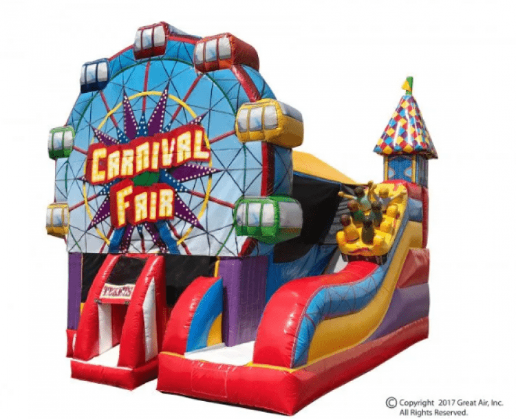 Carnival Fair Bounce and Slide Combo