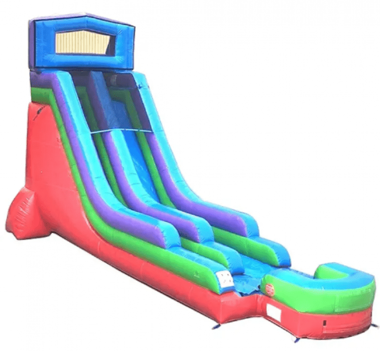 18' Retro Rainbow Water Slide