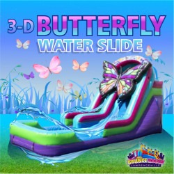 15' 3-D Butterfly Water Slide