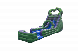 20' Hulk Smash Dual Lane Water Slide