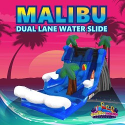 18' Malibu Splash Dual Lane Water Slide