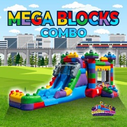 Mega Block Bounce House Combo