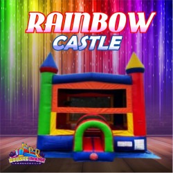 Rainbow Castle Bounce House