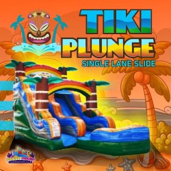 15' Tiki Plunge Water Slide