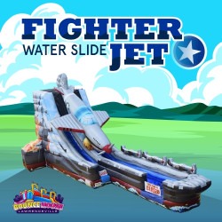 20' Shark Mouth Fighter Jet Water Slide