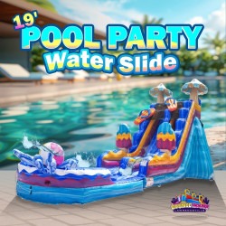 19' Pool Party Water Slide