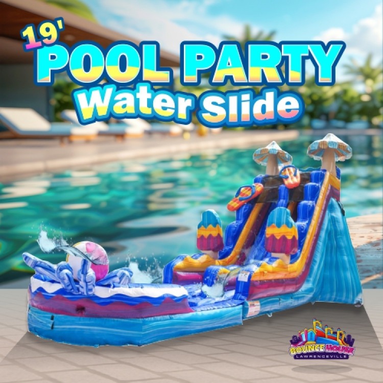 19' Pool Party Water Slide