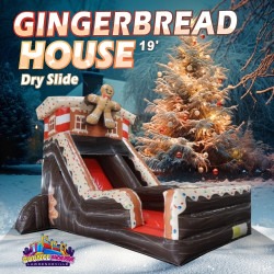 19' Gingerbread House Dry Slide