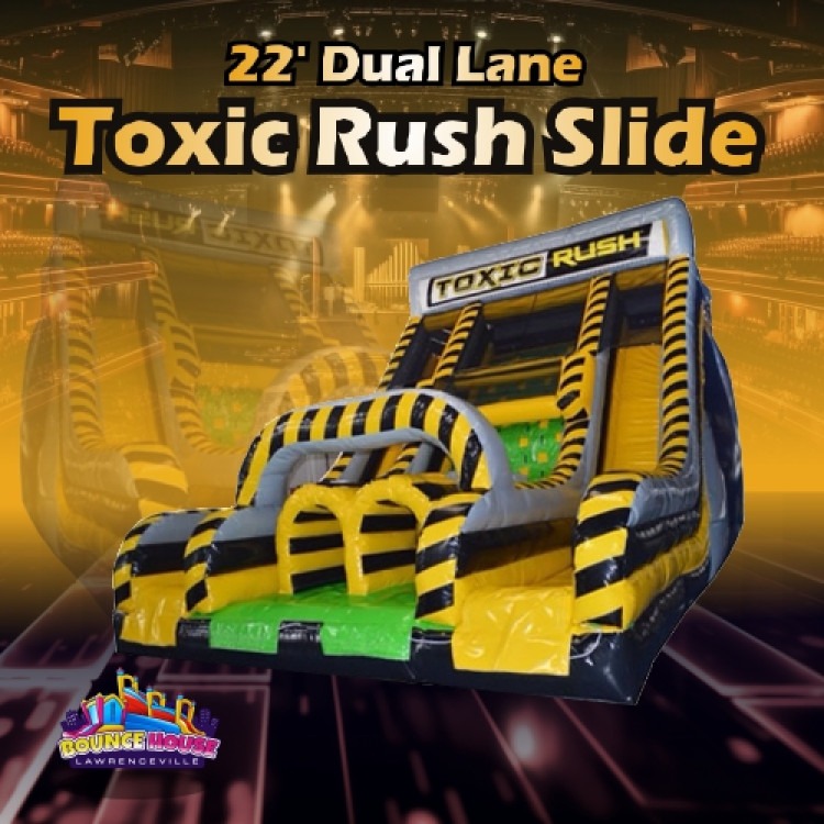 22' Dual Lane Toxic Rush Slide