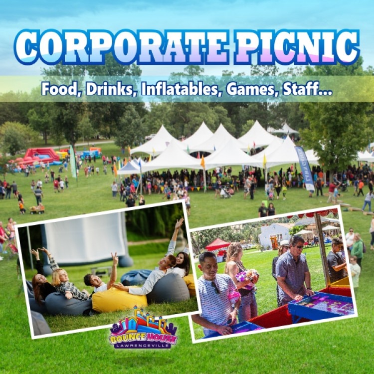 Corporate Picnic ( Food, Drinks, Inflatables, Games, Staff) Corporate Picnic ( Food, Drinks, Inflatables, Games, Staff)