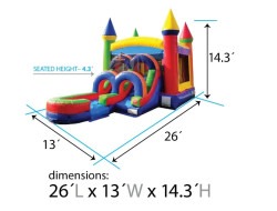 image2 1758125097 Rainbow Castle Bounce and Slide Combo
