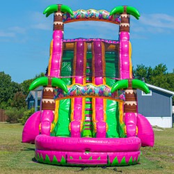 18' Magenta Dual Lane Dry Slide (Coming Soon)