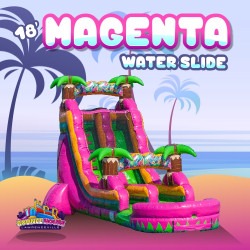 18' Magenta Water Slide