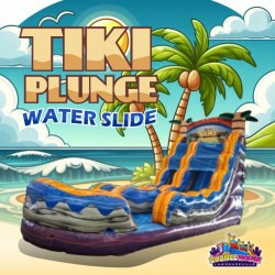 18' Tiki Plunge Water Slide