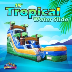 15' Tropical Water Slide