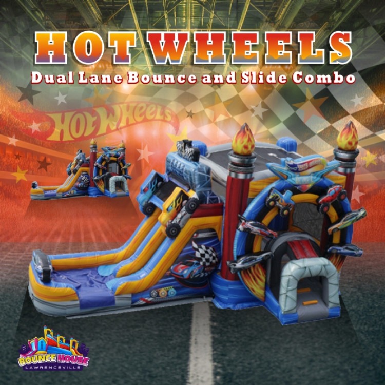 Hot Wheels Dual Lane Bounce and Slide Combo