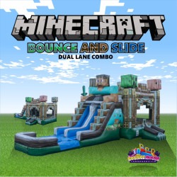 Minecraft Bounce and Slide Dual Lane Combo