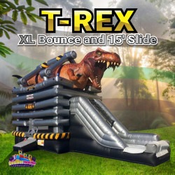 T-Rex XL Bounce and 15' Slide