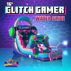 16' Glitch Gamer Water Slide