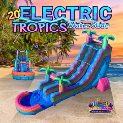 20' Electric Tropics Water Slide