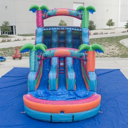 DJI 20260604102300 0147 D 1780658848 16' Electric Tropics Dual Lane Water Slide