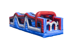 35' American Rush Obstacle Course with Dual Lane Slide